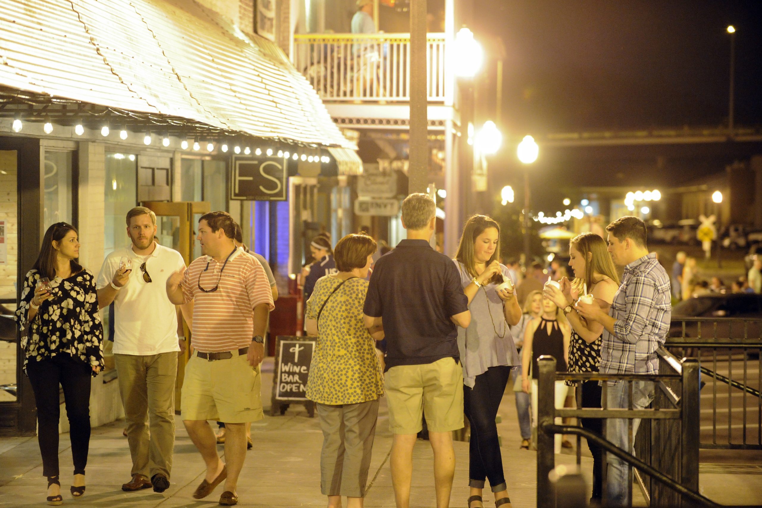 On the Tracks wine event in the Downtown Opelika Entertainment District.